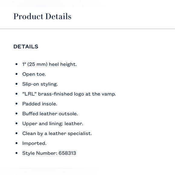 NEW Ralph Lauren Fay Tumbled Leather Sandals - Picture 6 of 11